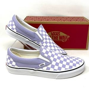 COPY - VANS Classic Slip On Checker Lavender Men’s Low Top Canvas Sneakers VN00…